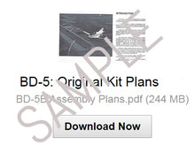 Load image into Gallery viewer, BD-5: Original Plans