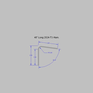 Aluminum Angle - 04C1107-FU07- Horizantal Cabin Rear 48
