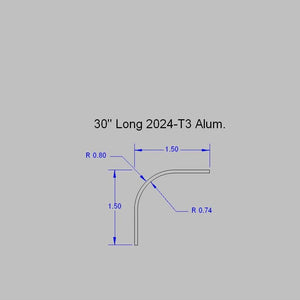 Aluminum Angle - 04C1110 - Windshield Post Angle